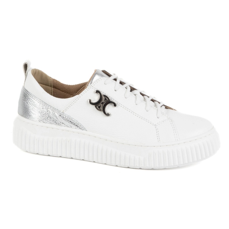 Olivier Damen Lederschuhe Sneakers Styles 1230 Weiß