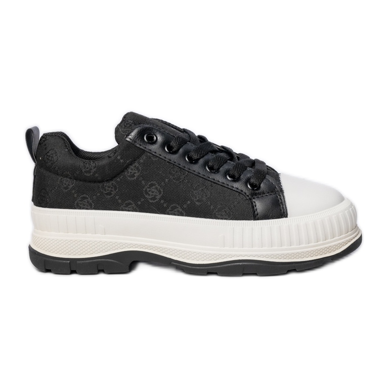 Frauen -Sneaker auf der Plattform schwarz