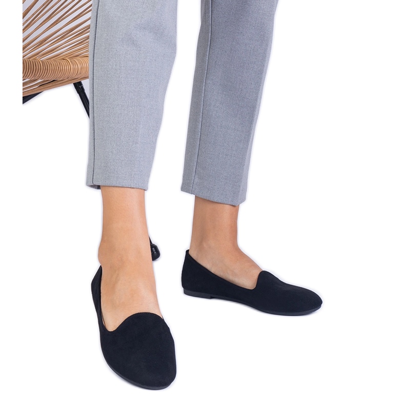 Schwarze klassische Ballerinas aus Ekozamsz