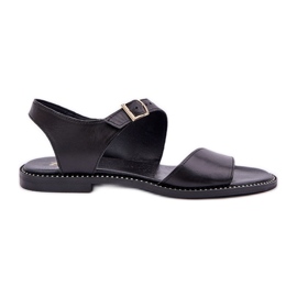 Zazoo 3014 Frauen flache Sandalen schwarz