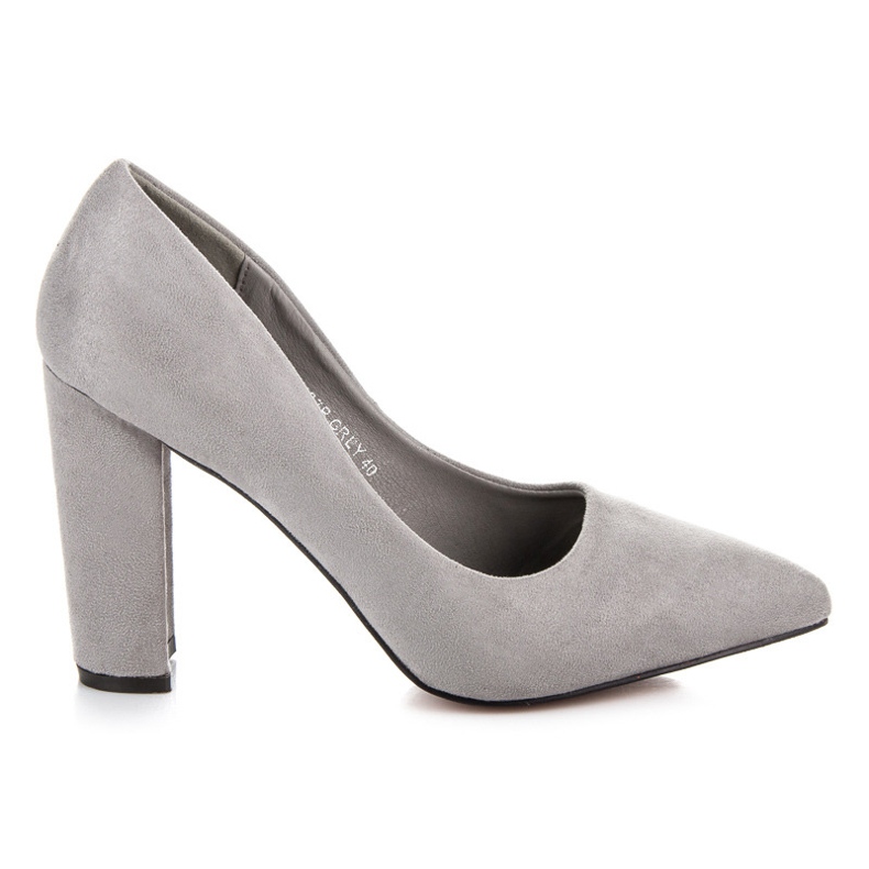 Seastar Wildlederpumps an der Säule grau