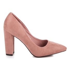 Seastar Wildlederpumps an der Säule rosa