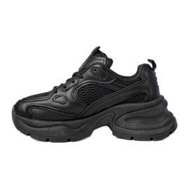 Schwarze Sport -Sneaker von Frauen