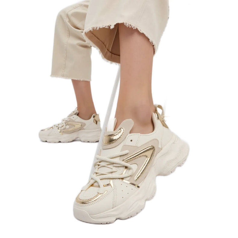Frauen Lumor Beige Sneakers