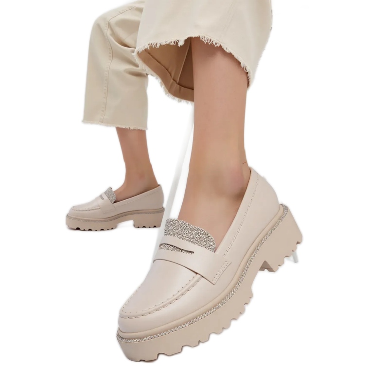 Damendiemaant Beige Slaafers