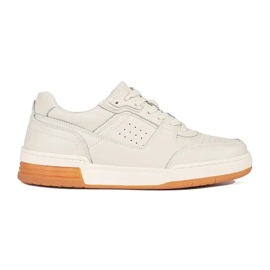 Hellbeige Plateau-Sneaker