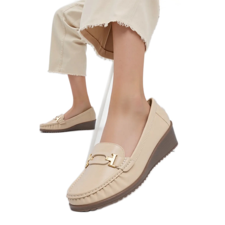Frauen Velora Beige Slaafers