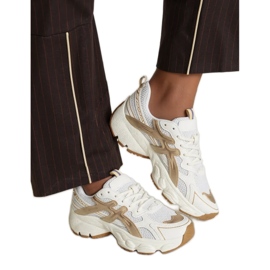 Beige Sneakers für Frauen