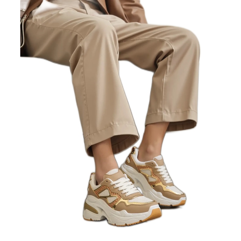 Sneakers Glam Khaki grün