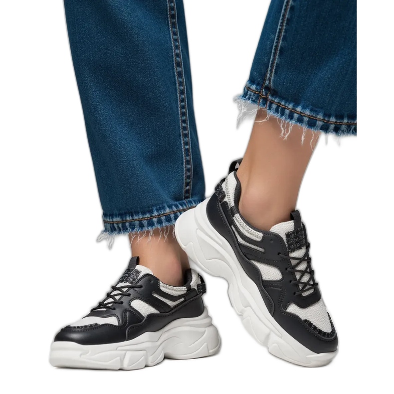 Frauen -Sneaker Luna Black schwarz