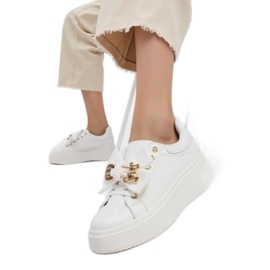 Frauen -Sneaker Charme weiß