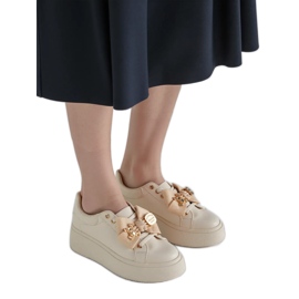 Frauen -Sneaker Charme Beige