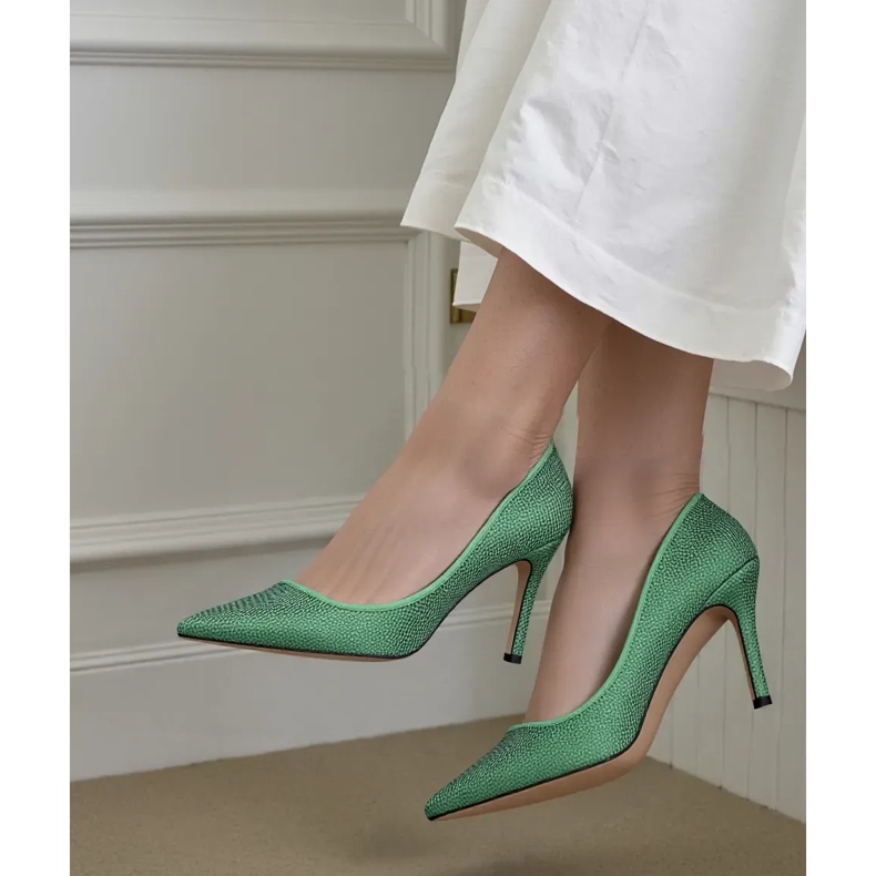 Frauen in Elysian Green Pumps grün