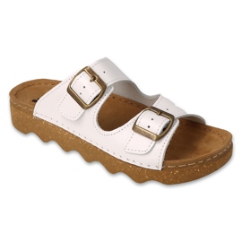 Dr.ORTO Befado Damenhausschuhe mit Lederboden 179D003 weiß