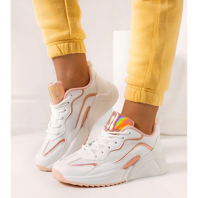 D/GMR Ingram weiße holografische Turnschuhe