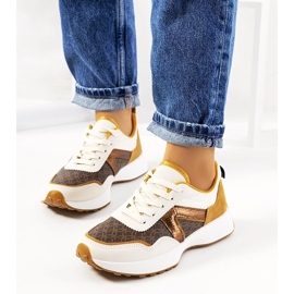 D/GMR Braune Isham-Sneaker für Damen beige