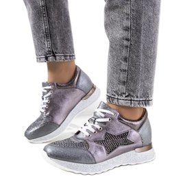 D/GMR Graue Metallic-Sneakers von Torres
