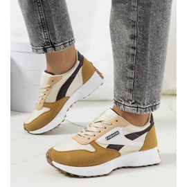 D/GMR Braune Turnschuhe für Damen von Onorato beige
