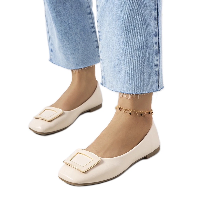 D/GMR Beigefarbene Ballerinas von Purvis