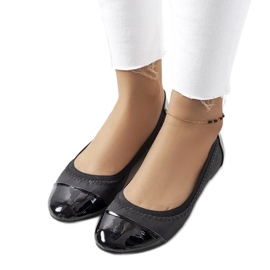 D/GMR Schwarze Lapko-Ballerinas für Damen