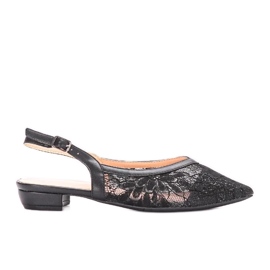 D/GMR Schwarze Ballerinas aus Spitze von Marlioz