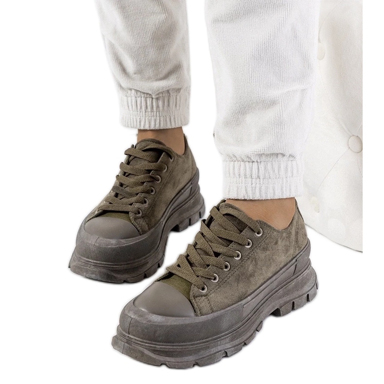 D/GMR Grüne Catullo-Turnschuhe