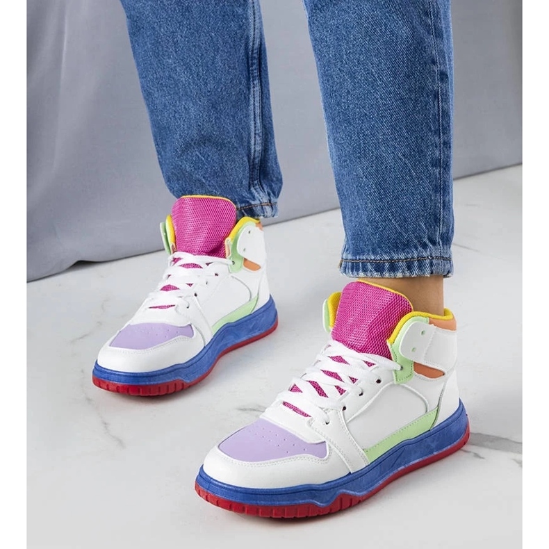 D/GMR Bunte High-Top-Sneakers von Elizabeth mehrfarbig