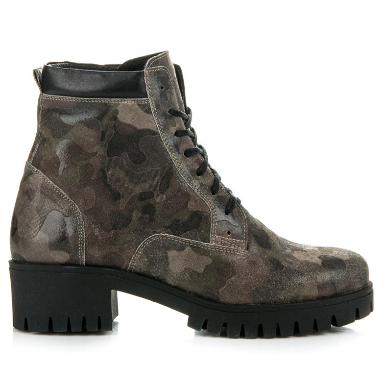 Vinceza Schnürstiefel mit Protektor grün