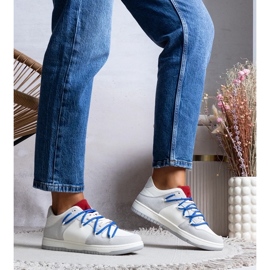 D/GMR Graue Turnschuhe Frauen -Sneaker, Arcobaleno -Schnürsenkel