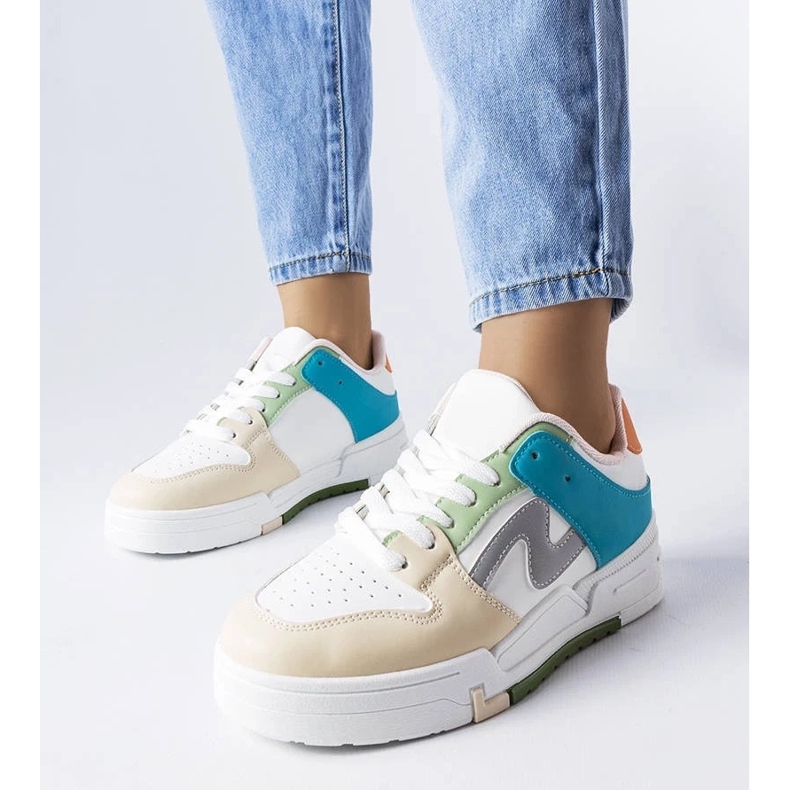 D/GMR Beige-blaue Plateauschuhe von Harter