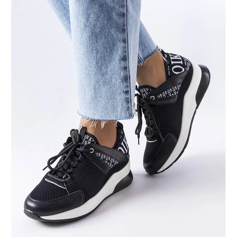 D/GMR Schwarz -Weiß -Turnschuhe Vinceza