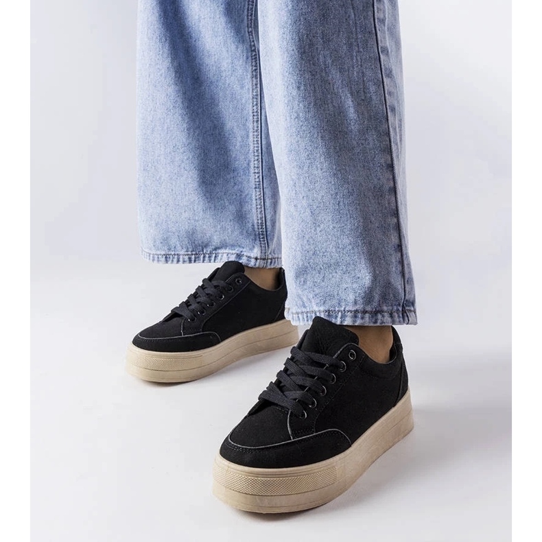 D/GMR Schwarze Sneakers auf der Amathymes-Plattform