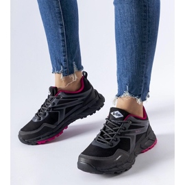 D/GMR Schwarze Aqua Shell-Sneaker LCJ-22-01-1370L