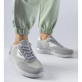 D/GMR Graue Stoffsneaker von Geraldino