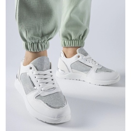 D/GMR Weiße Sneaker mit Zierfaden von Facondo