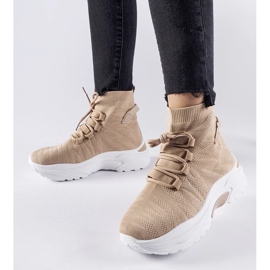 D/GMR Braune High-Top-Sneaker von Vigatto