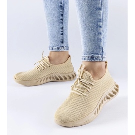 D/GMR Beige Stoff-Sneaker von Derek