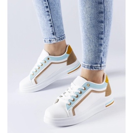 D/GMR Weiße und blaue Mayfield-Sneaker