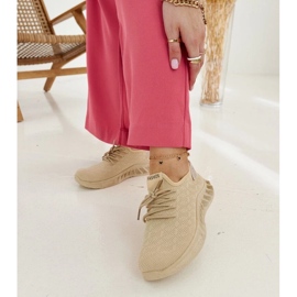 D/GMR Beigefarbene Stoffsneaker Mira