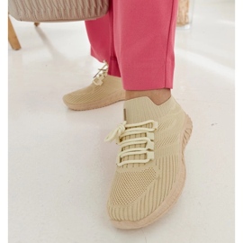 D/GMR Beige Stoff-Sneaker von Ornella