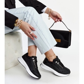 D/GMR Schwarze Taima-Plateau-Sneaker