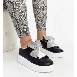 D/GMR Schwarze Turnschuhe auf hohem Plateau Rensje