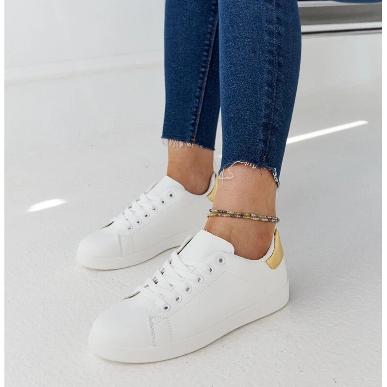 D/GMR Weiße Birikti-Plateau-Sneaker