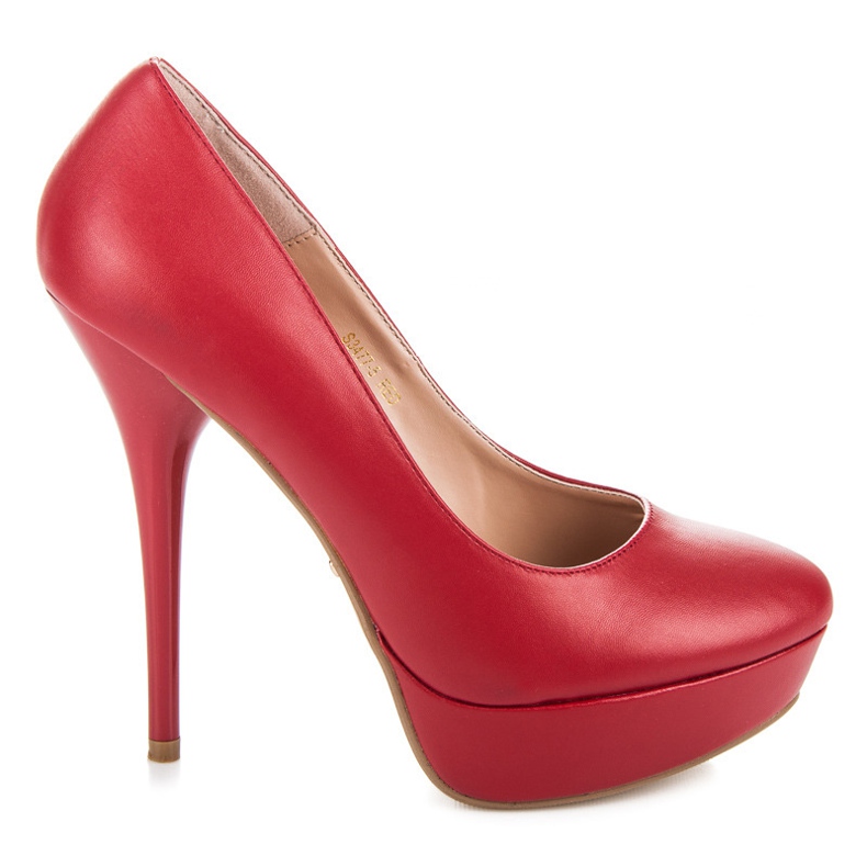 Ideal Shoes Klassische Pumps rot