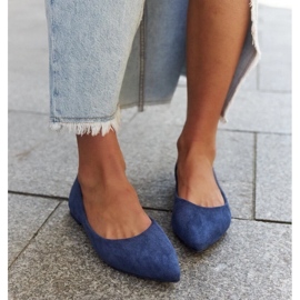 Mays spitze Ballerinas blau