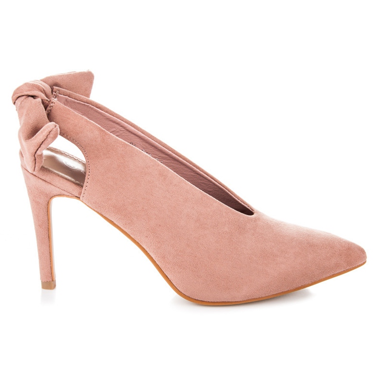 Cm Paris Wildlederpumps mit Schleife rosa