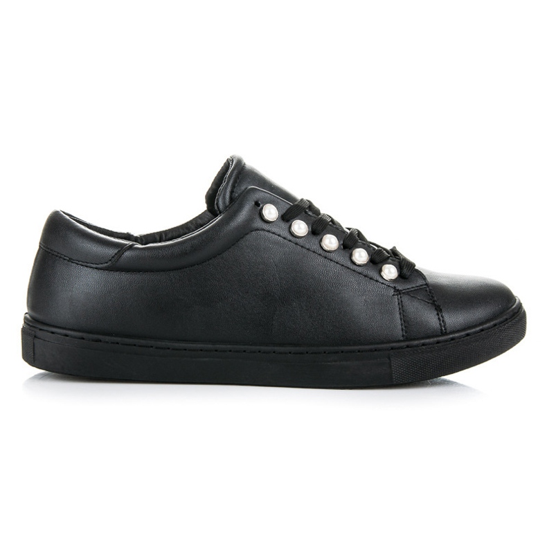 Cm Paris Schwarze Perlen-Turnschuhe