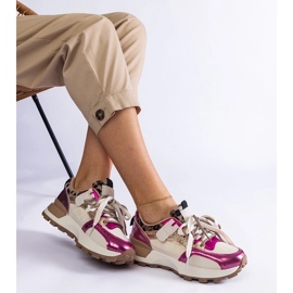 D/CEO Pink -Turnschuhe mit einem Tiermotiv Soria dekoriert rosa