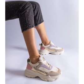 D/CEO Mehrfarbige Sneakers mit glitzernden Clorinda-Einsätzen