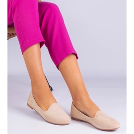 D/CEO Beige Classic Ballerinas aus Ekozamsz Valensia